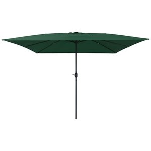 vidaXL Parasol de jardin Vert et Noir 295 x 295 x 245 cm