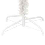 vidaXL Arbre de Noël hélicoïdal pré-éclairé et support blanc 150cm PVC