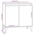 vidaXL Meuble d'évier chêne marron 58x33x60 cm bois d'ingénierie