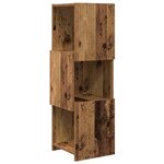 vidaXL Meuble d'angle Bois ancien 30 5x30x95cm Bois d'ingénierie