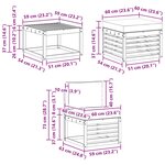 vidaXL Ensemble de canapés d'extérieur 6 pc Naturel et Anthracite
