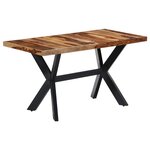 vidaXL Table à manger 140x70x75 cm Bois massif