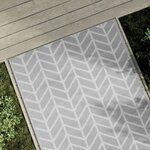 vidaXL Tapis d'extérieur Gris 120x180 cm PP