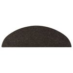 vidaXL Tapis d'escalier auto-adhésifs 10 Pièces noir 56x17x3 cm