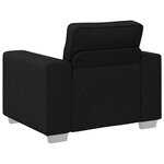 Fauteuil vidaXL noir en tissu de 59 cm