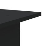 vidaXL Supports pour plantes 2 Pièces noir 30x30x80 cm bois d'ingénierie