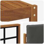 vidaXL Ensemble de canapés d'extérieur 6 pc Naturel et Anthracite