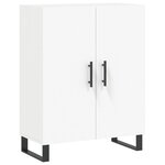 vidaXL Buffet haut Blanc 69 5x34x180 cm Bois d'ingénierie