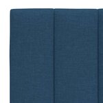 vidaXL Coussin de tête de lit bleu 160 cm tissu