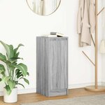vidaXL Buffet sonoma gris 29 5x34x76 cm bois d'ingénierie