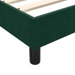 vidaXL Sommier à lattes de lit sans matelas vert foncé 90x220 cm