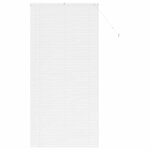 vidaXL Store de Fenêtre avec des rideaux Blanc Aluminium