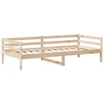 vidaXL Lit de jour avec toit sans matelas 80x200 cm bois massif