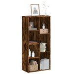 vidaXL Bibliothèque chêne fumé 50x25x105 cm bois d'ingénierie