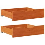 vidaXL Cadre de lit enfant avec tiroirs sans matelas 70x140 cm bois