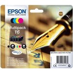 Epson cartouche 16 plume - noir et tricolore - 14.7ml