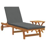 vidaXL Transat 2 Pièces Marron 40 x 40 x 40cm Bois d'acacia massif