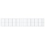 vidaXL Panier gabion avec couvercle 1150x100x200 cm fer galvanisé