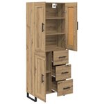 vidaXL Haut Armoire avec tiroir Chêne artisanal 69 5 x 34 x 180 cm