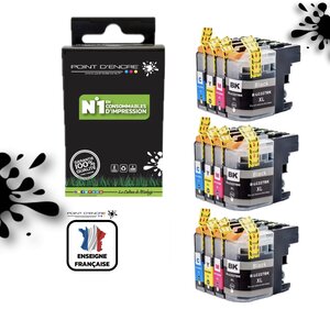 LC225XL / LC227XL - 3 X NOIR / CYAN / MAGENTA / JAUNE - Grande capacité