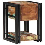 vidaXL Cabinet de chevet avec tiroir 2 Pièces Multicolore 30 x 30 x 40 cm