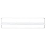 vidaXL Porte-serviettes Blanc 95x25x22 cm Fer