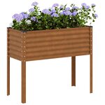 vidaXL Jardinière 100x45x90 cm acier résistant aux intempéries