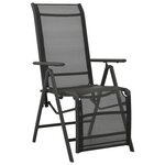 vidaXL Chaises inclinables de jardin lot de 2 Textilène et aluminium