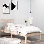 vidaXL Cadre de lit sans matelas 90x190 cm bois massif