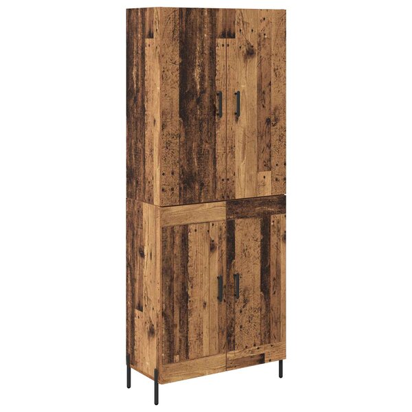 vidaXL Haut Armoire Bois Ancien 69 5 x 34 x 180 cm Bois d'ingénierie