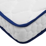 vidaXL Matelas en mousse à mémoire de forme blanc 90x190x17 cm doux