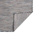vidaXL Tapis à tissage plat d'extérieur 200x280 cm Marron et bleu