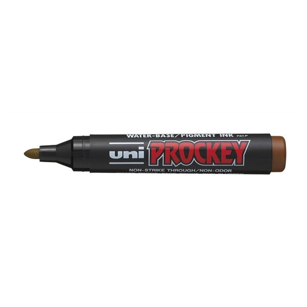 Marqueur PROCKEY PM122 pointe conique moyenne 1 8 - 2 2mm Marron UNI-BALL