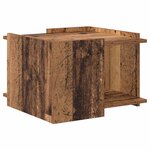 vidaXL Table basse Bois ancien 50 5 x 50 x 33 cm Bois d'ingénierie