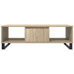 vidaXL Table basse chêne sonoma 104x60x35 cm bois d'ingénierie