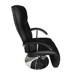 vidaXL Fauteuil de massage Noir Similicuir