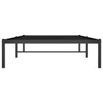 vidaXL Cadre de lit métal noir 100x200 cm