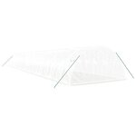 vidaXL Serre avec cadre en acier blanc 72 m² 18x4x2 m