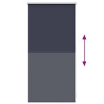 vidaXL Store enrouleur occultant bleu 40 x 100 cm