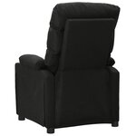 vidaXL Fauteuil de massage Noir Tissu