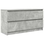vidaXL Meuble TV gris béton 100x35x54 cm bois d'ingénierie