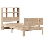 vidaXL Lit bibliothèque sans matelas 90x190 cm bois de pin massif