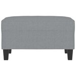 vidaXL Repose-pied Gris clair 70x55x41 cm Tissu