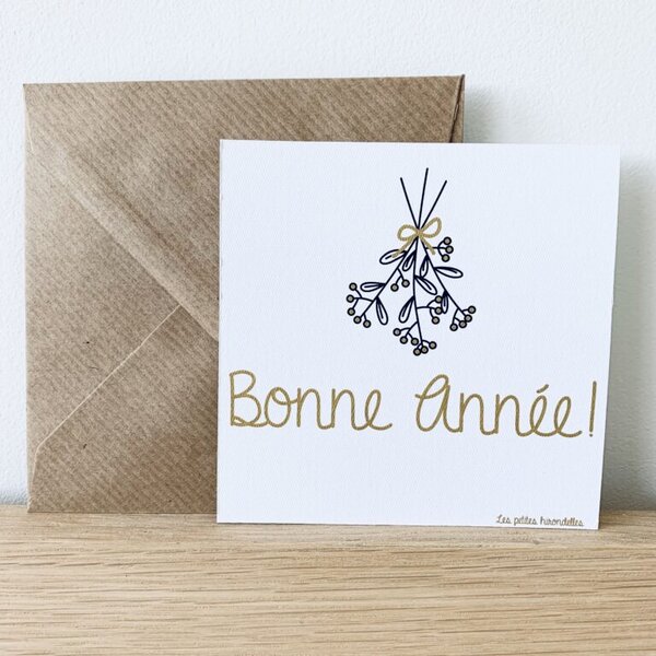 Carte - Bonne année - Blanc