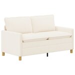 vidaXL Canapé Crème 156 x 81 x 87 5 cm Tissu