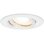 Kit spot encastré Nova blanc/chromé sans lampe orientable IP65 GU5 3 ou GU10 max 35 W