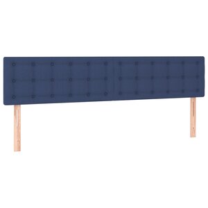 vidaXL Têtes de lit 2 Pièces Bleu 90x5x78/88 cm Tissu