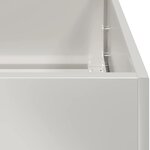 vidaXL Jardinière 80x40x40 cm acier inoxydable