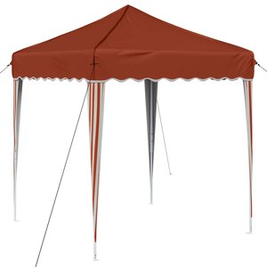 vidaXL Tente de fête pop-up 195 x 195 x 245 cm Terre cuite