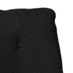 vidaXL fauteuil Noir 69 x 74 x 93 cm Tissu Sherpa
